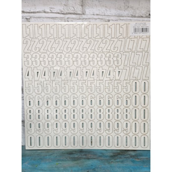 Mintay Papers - Chiffres en chipboard