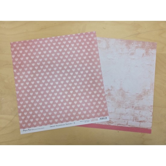 Paper Rose - Papier 12x12 - Sweet Valentine Basics E