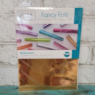 Gina K designs - Fancy Foils - butterscotch
