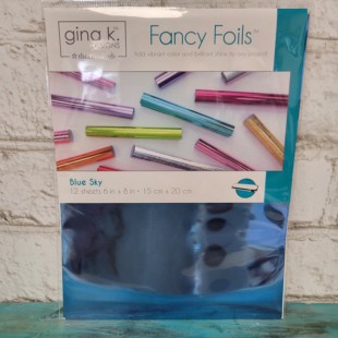 Gina K designs - Fancy Foils - blue Sky