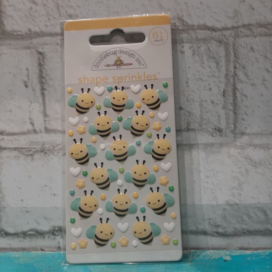 Doodlebug - Shape sprinkles - Honey bees