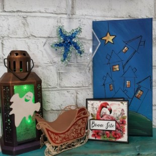Activité de loisirs créatifs en fin de journée...