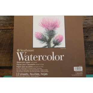 Bloc de papier aquarelle 12x12 Strathmore