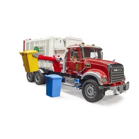 CAMION DE RECYCLAGE MACK ROUGE