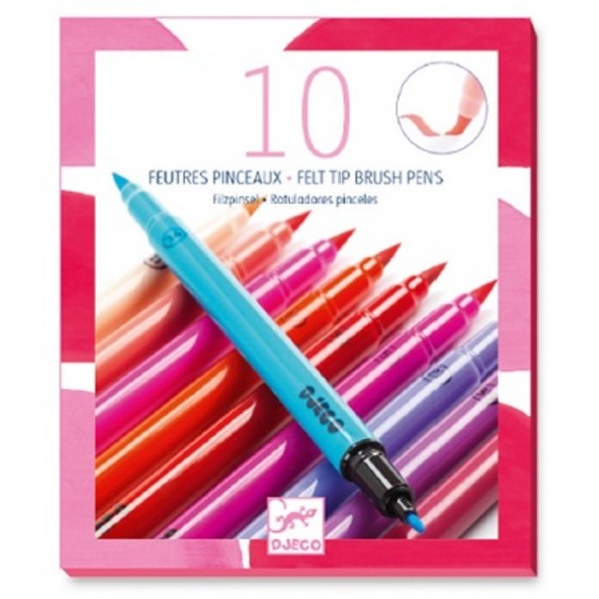 FEUTRES PINCEAUX FILLE ROSE