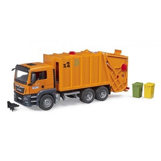 CAMION DE POUBELLE ORANGE NOUV
