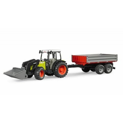 TRACTEUR AVEC PELLE ET REMORQUE CLAAS