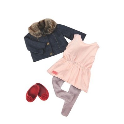 OG / ROBE ET VESTE COL FOURRURE