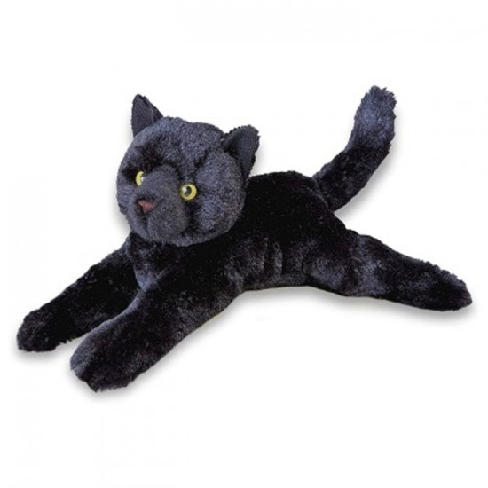PELUCHE CHAT NOIR COUCHE