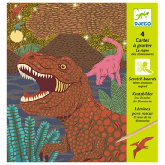 CARTES A GRATTER / LE REGNE DES DINOSAUR