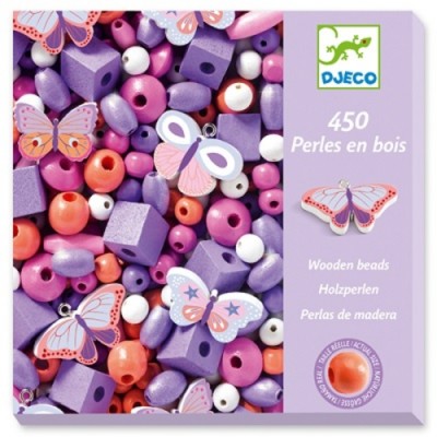 PERLES EN BOIS / PAPILLONS