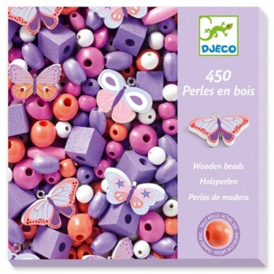 PERLES EN BOIS / PAPILLONS