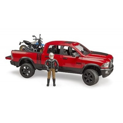 DODGE RAM AVEC MOTOCROSS ET FIGURINE