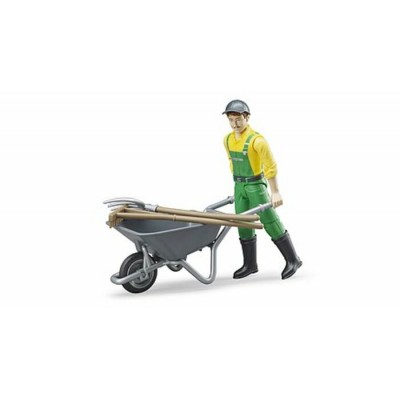 FIGURINE FERMIER AVEC BROUETTE