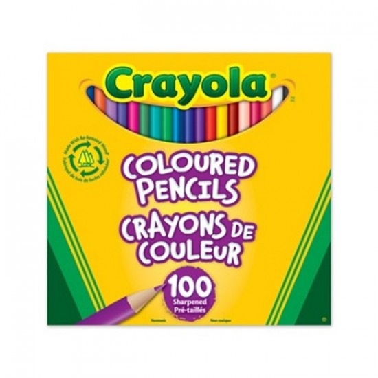 CRAYONS DE COULEUR EN BOIS 100