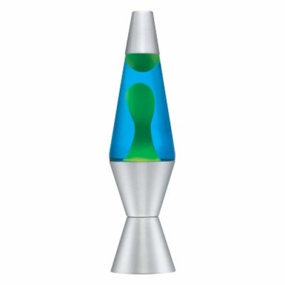 LAMPE LAVA BLEU VERT 14.5