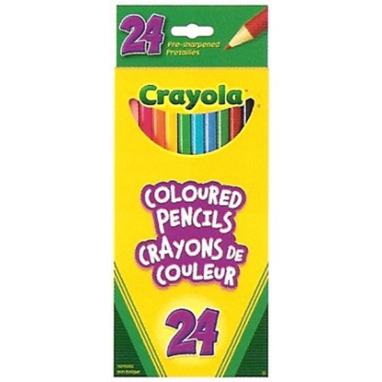 24 CRAYONS DE COULEUR