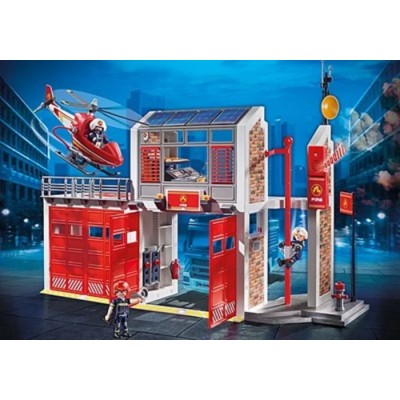CITY ACTION CASERNE DE POMPIER AVEC HELICOPTERE