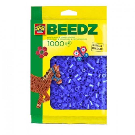 BEEDZ PERLES BLEUES FONCES 1000