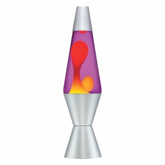LAVA LAMP JAUNE ET MAUVE