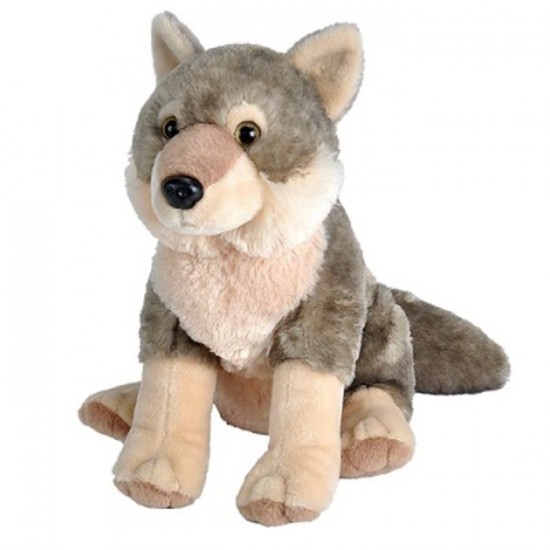 PELUCHE LOUP GRIS ASSIS
