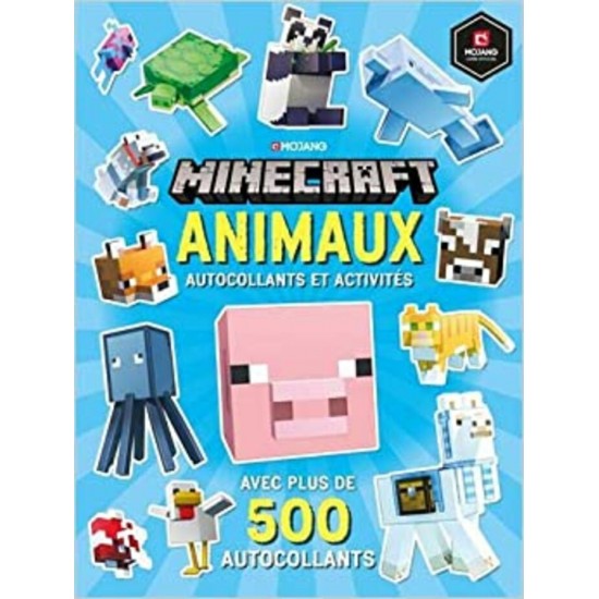 MINECRAFT  ANIMAUX AUTOCOLLANTS ET ACTIVITES