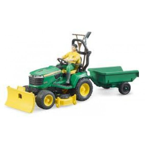 TRACTEUR A GAZON AVEC TRAILER ET JARDINIER