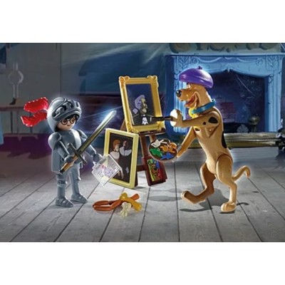 SCOOBY DOO AVEC CHEVALIER NOIR