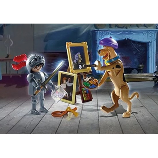 SCOOBY DOO AVEC CHEVALIER NOIR