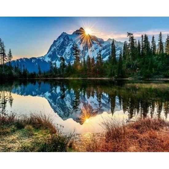 PEINTURE# / LAC & REFLET DE MONTAGNE (CADRE)