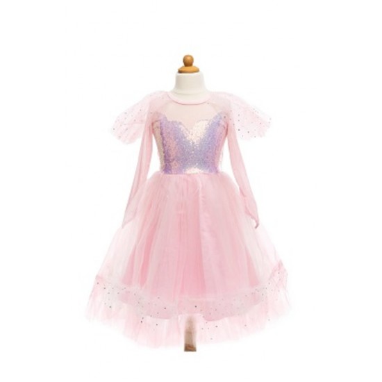 ROBE ELEGANTE EN ROSE 3-4