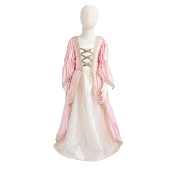 ROBE DE PRINCESSE ROYALE ROSE ET IVOIRE 3-4