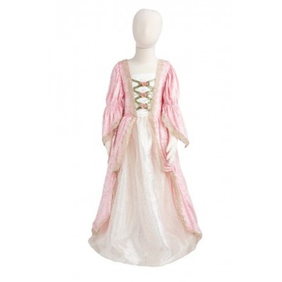 ROBE DE PRINCESSE ROSE ET IVOIRE 5-6