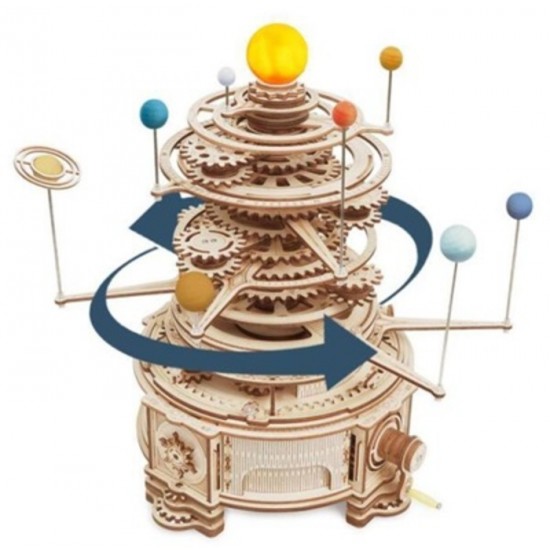 WOODEN MECHANICAL GEARS / SYSTEME SOLAIRE