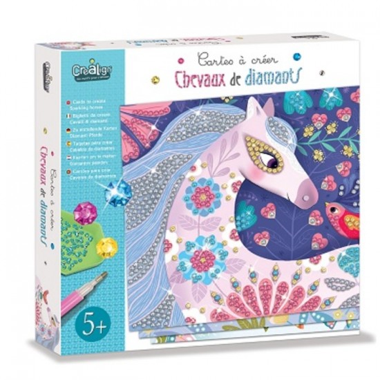 CARTES À CRÉER - CHEVAUX DE DIAMANTS