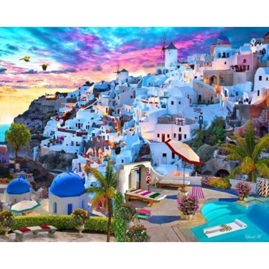 PEINTURE# / PAYSAGE DE GRECE