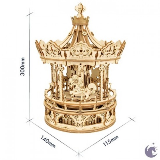 WOODEN MECHANICAL GEARS / MUSIC BOX / CARROUSEL