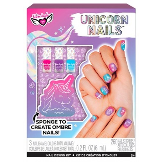 CREATION D'ONGLES LICORNE