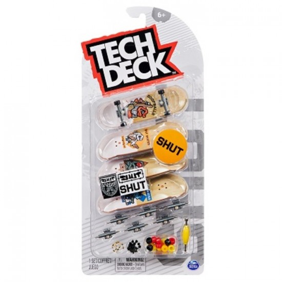 TECH DECK / ENSEMBLE DE 4 PLANCHES À DOIGT