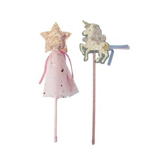 BAGUETTE LICORNE ET ETOILE ASST