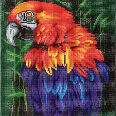 TOILE DIAMANT / OISEAU TROPICAL