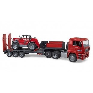 CAMION TRANSPORTEUR AVEC MANITOU