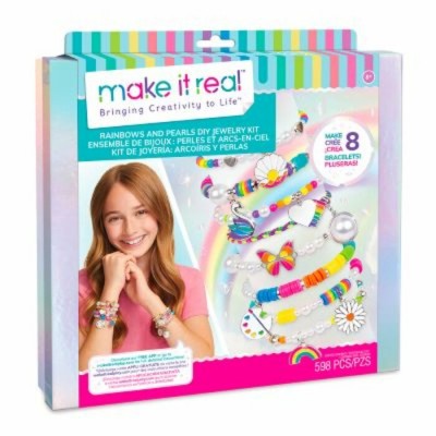 MAKE IT REAL BRACELETS ARC-EN-CIEL ET PERLES