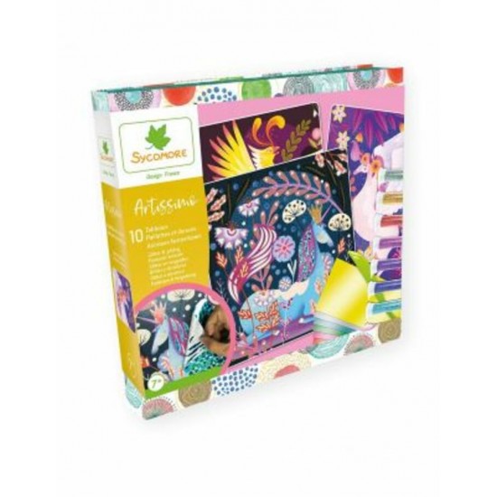 ARTISSIMO TABLEAUX PAILLETTES ANIMAUX FANTASTIQUES