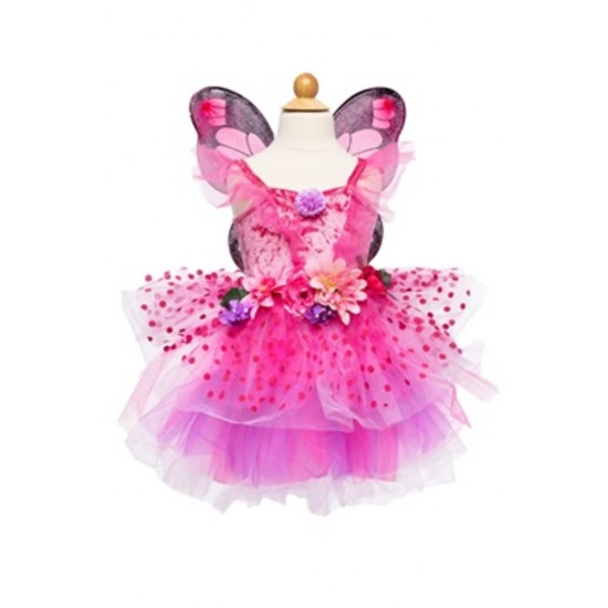 ROBE FEE FUSCHIA AVEC AILES 5-6