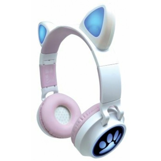 LEXIBOOK CASQUE SANS FIL RECHARGEABLE LUMINEUX OREILLES CHAT