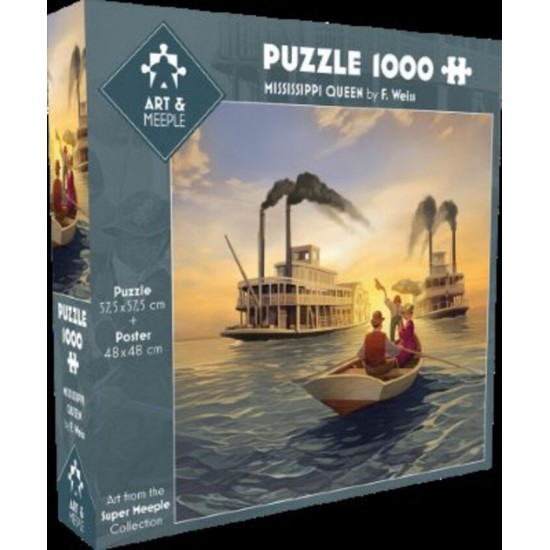 PZ 1000 ART & MEEPLE: MISSISSIPPI QUEEN