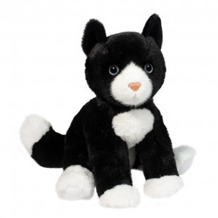 PELUCHE CHAT NOIR ET BLANC SOFT