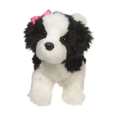PELUCHE CHIEN SHIH TZU NOIR ET BLANC