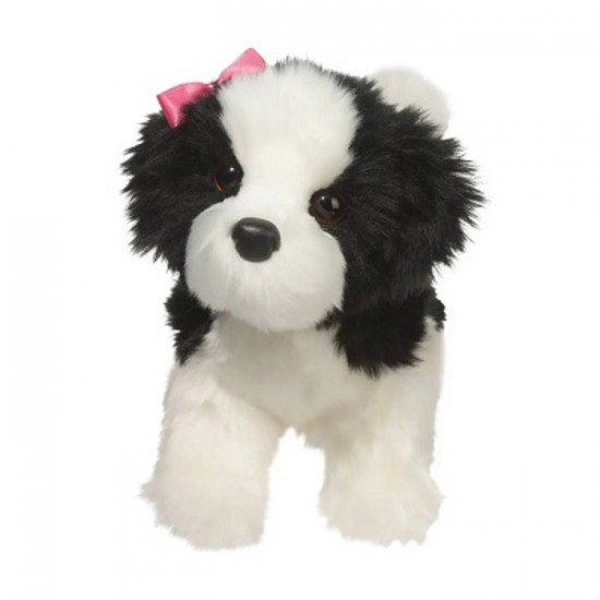 PELUCHE CHIEN SHIH TZU NOIR ET BLANC